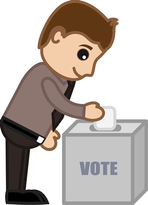 Voting - Cartoon Office Vector Illustration Royalty-Free Stock Image ...