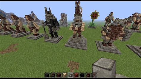 BUAT TESTING DOANG: Minecraft Statues