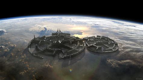 city in space - Google Search Cloud City, City Sky, Science Fiction ...