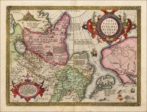 1598 Map of Tartaria | Vintage wall art, World map art, Antique maps