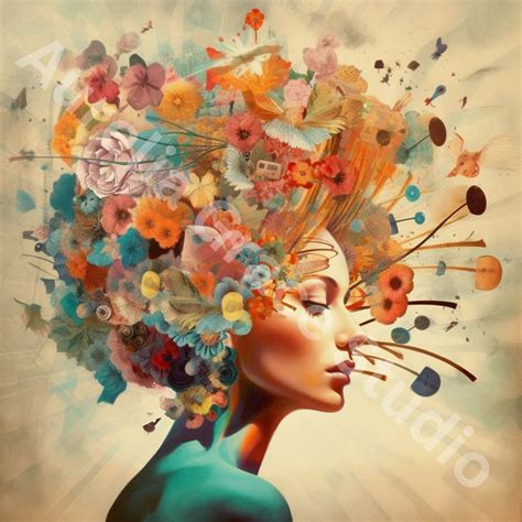 Beautiful Mind in Motion an ADHD Symphony Woman in Her Thoughts ADHD ...