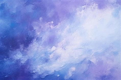 Premium AI Image | oil painting of a blue sky with clouds.