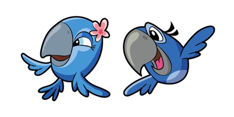 Angry Birds Jewel and Blu cursor – Custom Cursor