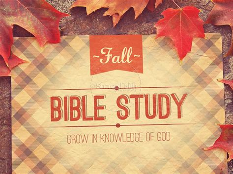 Fall Bible Study Church PowerPoint