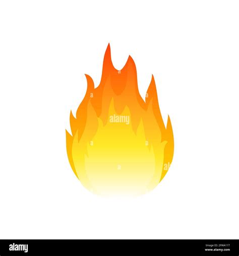 Flame fire vector icon. Heat ignite burn gas hot logo emblem icon Stock ...