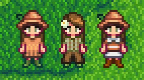 Another 10 Cute Outfits for Spring (Stardew Valley) - YouTube