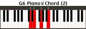 G6 Piano Chord Klavier Keyboard