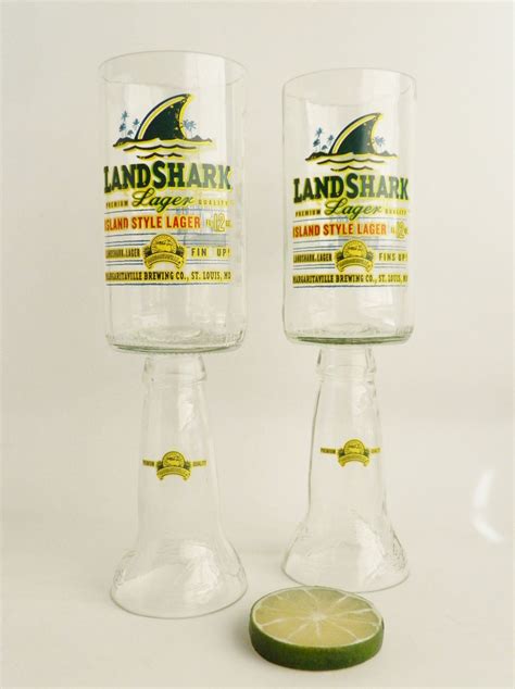 Land Shark Beer Bottle Goblet Drinking Glasses Set of 2. Umm freakin ...