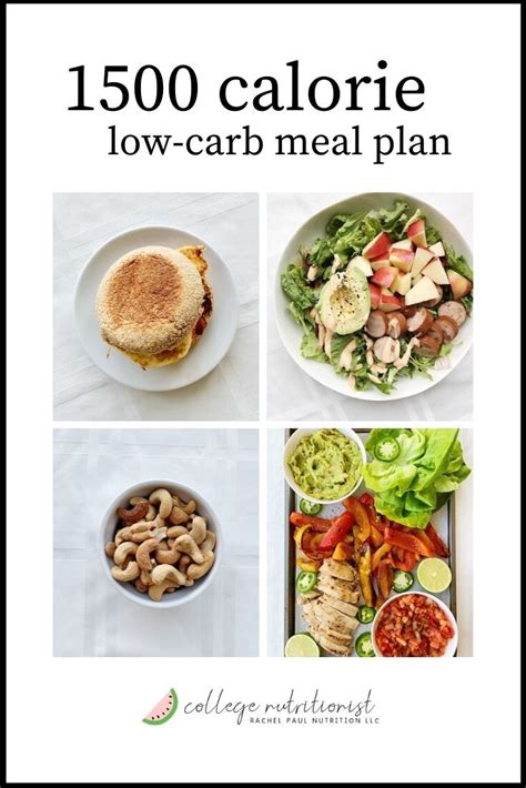 7 Day 1500 Calorie Meal Plan, Low Carb & High Protein