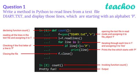 Write a method in Python to read lines from a text file DIARY.TXT, and