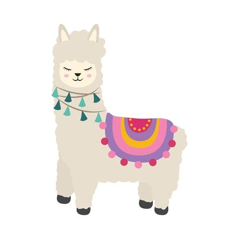 cute llama cartoon 2466197 Vector Art at Vecteezy