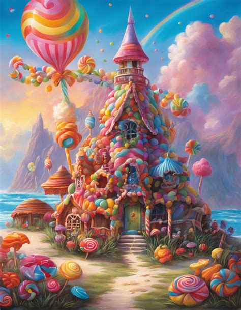 Candyland Castle Wallpaper