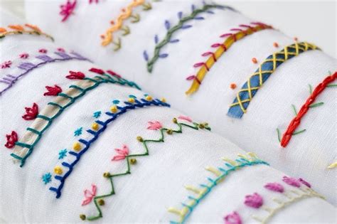 Types of Embroidery Stitches and Their Uses - Textile Engineering