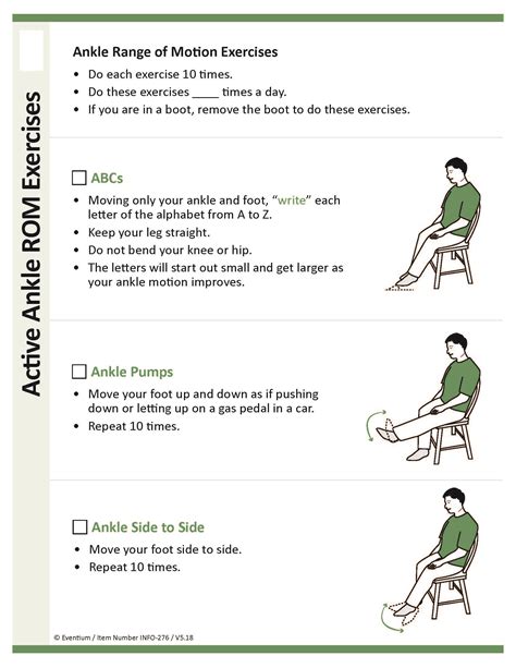 Ankle Range Of Motion Exercises