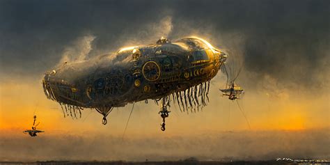 Jocelyn "Strob" Simard - Steampunk Flying Machines Concept Art