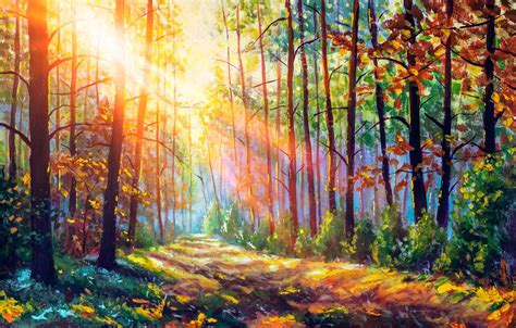 AMAZING AUTUMN FOREST IN MORNING SUNLIGHT - 126 pieces - Play Jigsaw ...