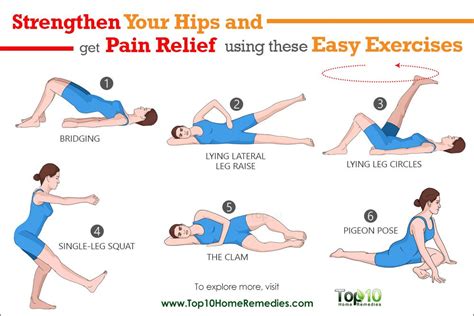 10 Easy Exercises to Strengthen Your Hips and to Help Relieve Pain ...