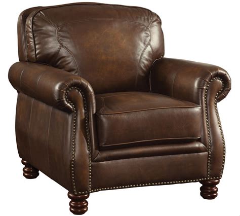 Coaster Furniture Montbrook Brown Leather Chair 503983