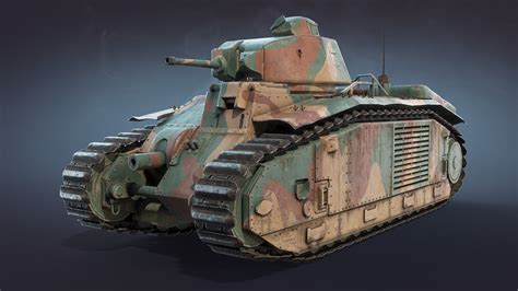 ArtStation - Char B1 Heavy Tank