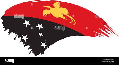 Papua New Guinea flag, vector Stock Vector Image & Art - Alamy