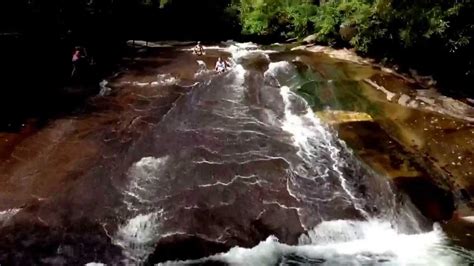 Sliding rock waterfall, North Carolina - YouTube