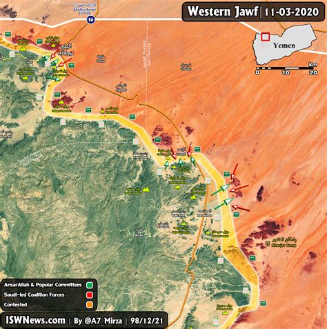 Map: Latest Updates On Al-Jawf Battles - Islamic World News