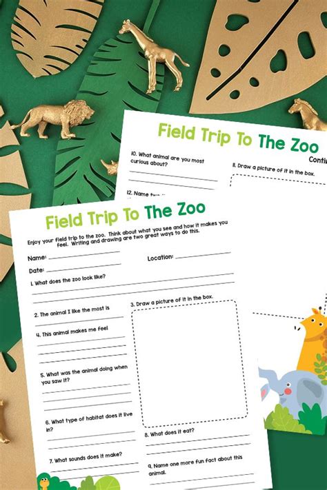 Fun Field Trip To The Zoo Printable | Field trip, Zoo activities, Zoo ...