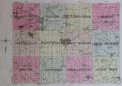 Marion County Illinois Township Map