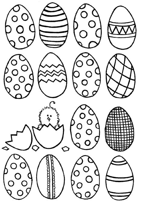 Printable Easter Egg Designs On Paper