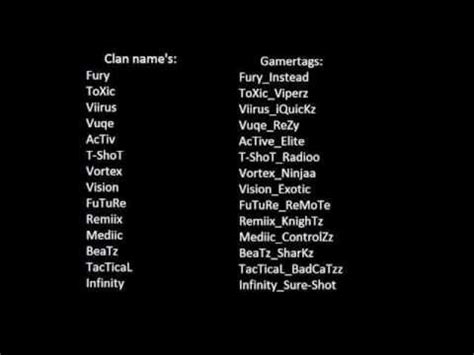 Good clan names - YouTube