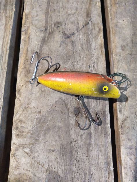 Vintage Wooden Fishing Lure | Etsy