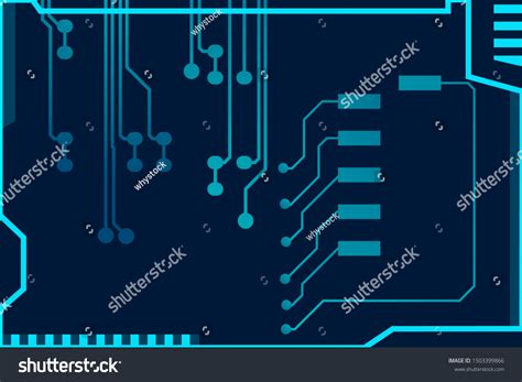 Circuit Board Design Background Vector Illustration Stock Vector ...