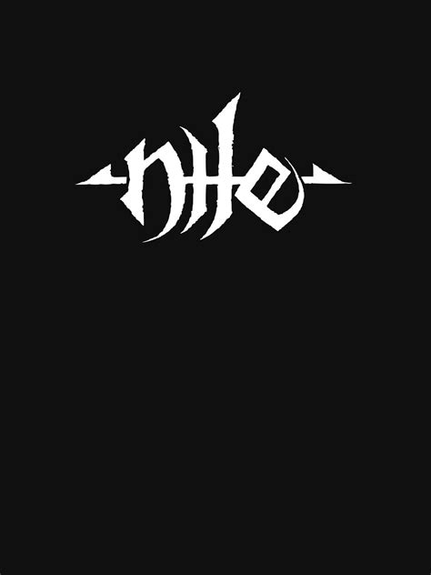 "Nile - Band White Logo" Classic T-Shirt by michaelhavart | Redbubble