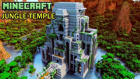 Huge Jungle Temple Build: Minecraft Jungle Temple Timelapse - YouTube