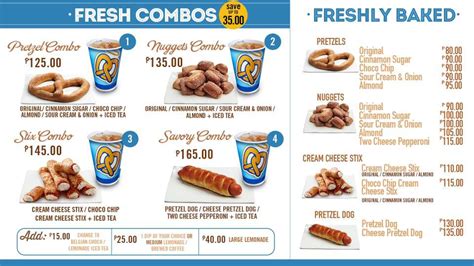 AUNTIE ANNE’S MENU PHILIPPINES & UPDATED PRICES 2024