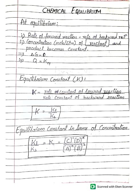 Chemical Equilibrium Formula Sheet | sexiezpix Web Porn