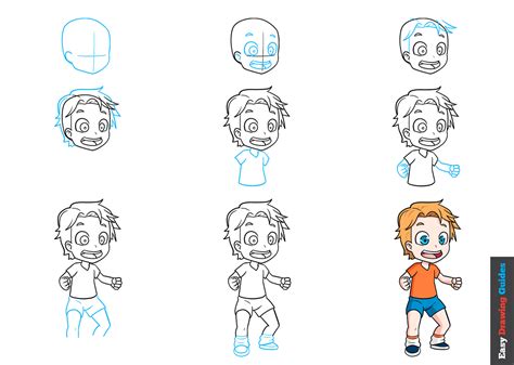 How to Draw a Little Anime Boy - Easy Step by Step Tutorial