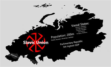 The Slavic Union & it's Allies : imaginarymaps