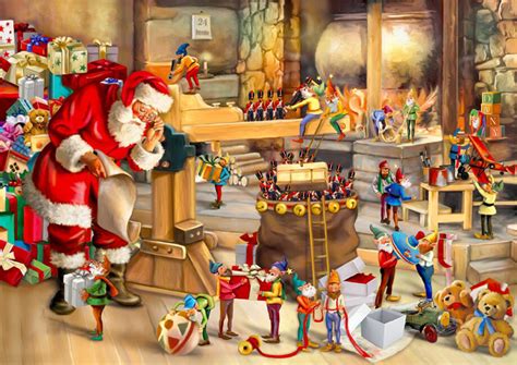 Santa's Workshop, Pieces Vary, Wooden City | Puzzle Warehouse