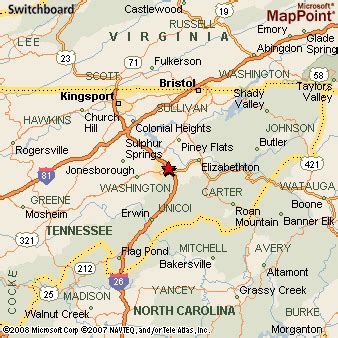 Where is Johnson City, Tennessee? see area map & more