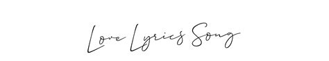 92+ Love Lyrics Song Name Signature Style Ideas | Wonderful Name Signature