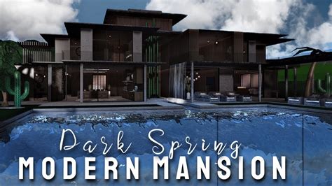 Dark Modern Mansion Bloxburg