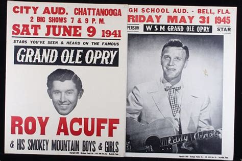 Roy Acuff & Eddy Arnold Grand Ole Opry Posters sold at auction on 19th ...