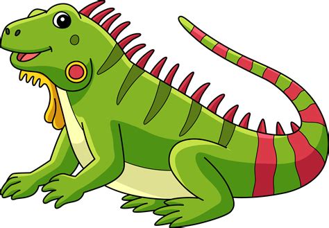 iguana animal dibujos animados color clipart ilustración 10993685 ...