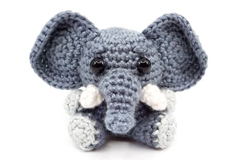 Stuffed Animals & Plushies Amigurumi Elephant pattern Crochet Elephant ...