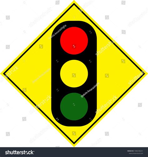 Safety Warning Road Signs Traffic Lights Stock Illustration 1986038231 ...