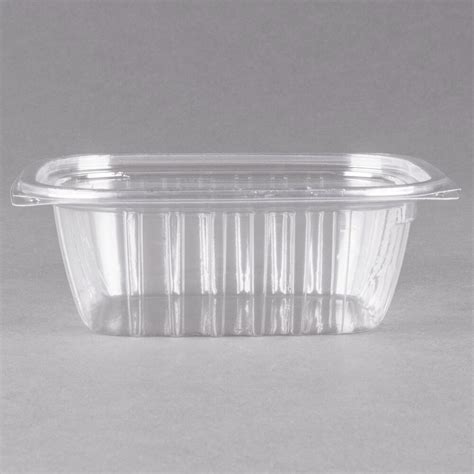 Dart C12DCPR ClearPac 12 oz. Clear Rectangular Plastic Container with ...