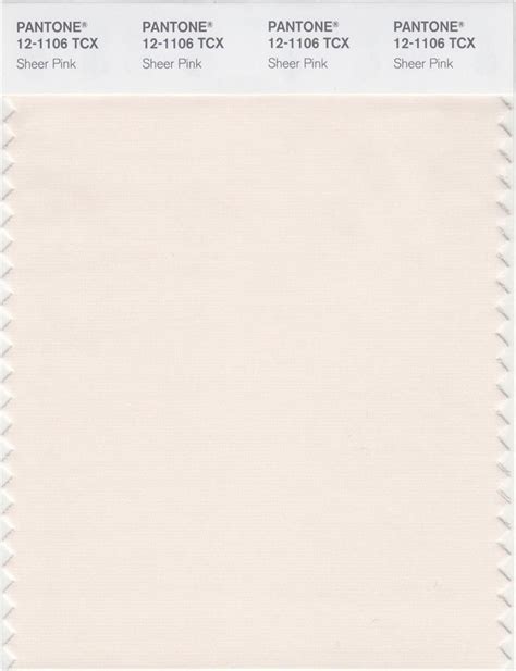 Pantone Smart 12-1106 TCX Color Swatch Card | Sheer Pink | Magazine ...