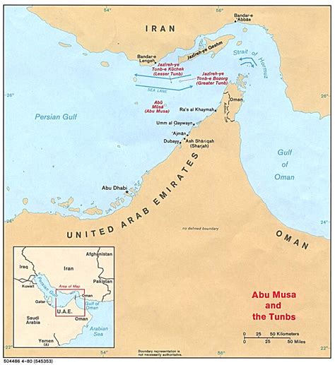 Strait of Hormuz 1980 - Full size