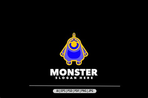 Monster Colorful Logo Graphic by Bayuktx · Creative Fabrica